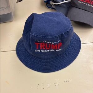 Embroidered Make America Great Again Navy and red Trump bucket hat#MAGA